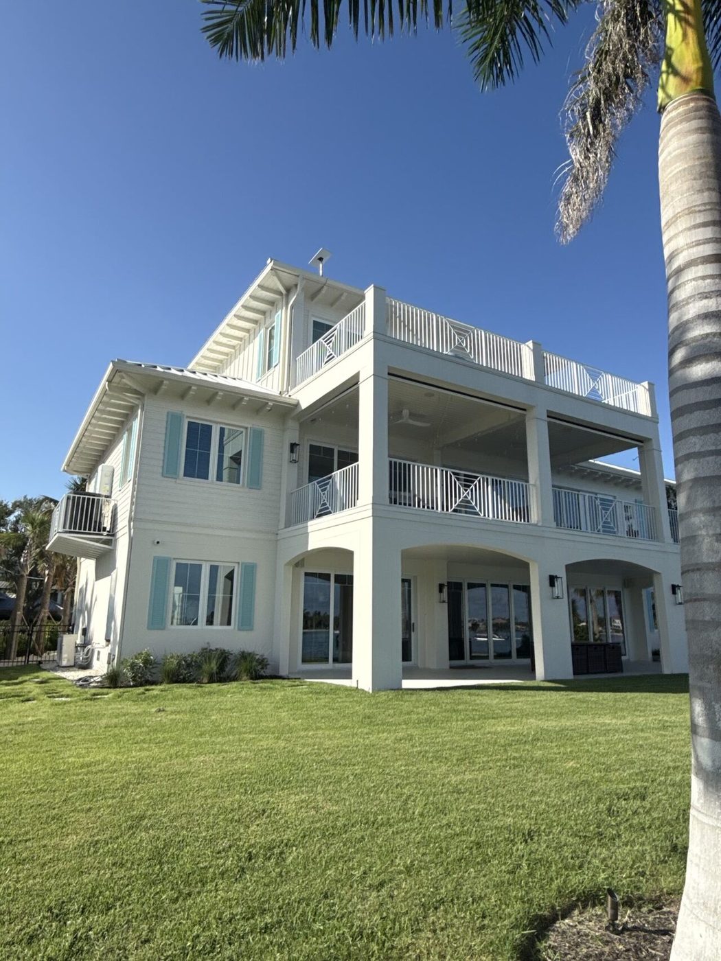 Professional low-voltage and security system installation at a luxury waterfront home in Sarasota FL — All Technology Security