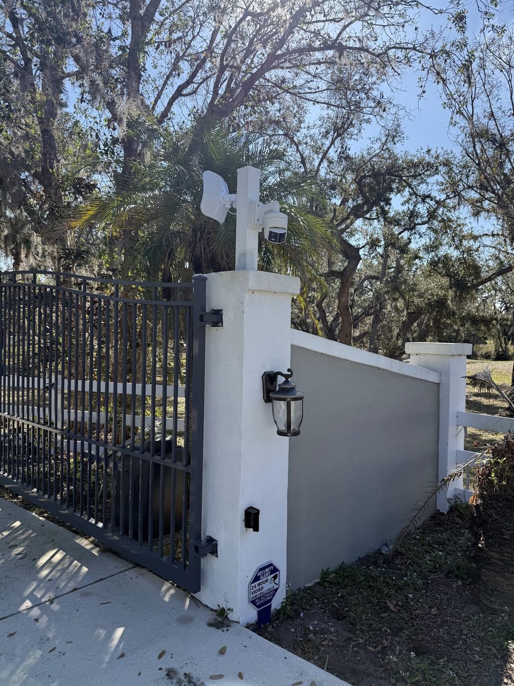 Residential gate access control installation in Sarasota FL — All Technology Security